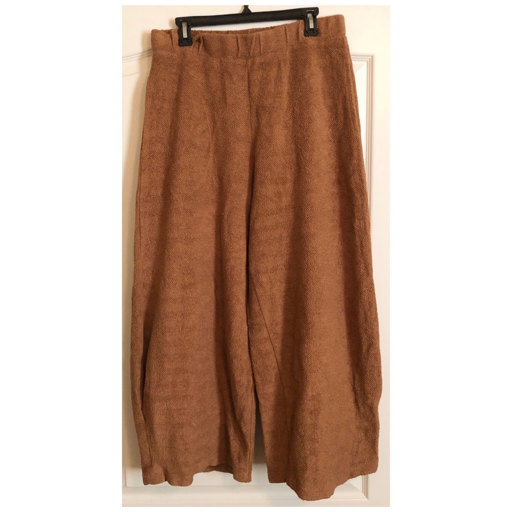 FP Beach Changing Tides Terry Cloth Textured Wide Leg Barrel Pant - Picture 4 of 6